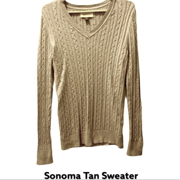 NWOT Sonoma Tan Sweater - Picture 2 of 7